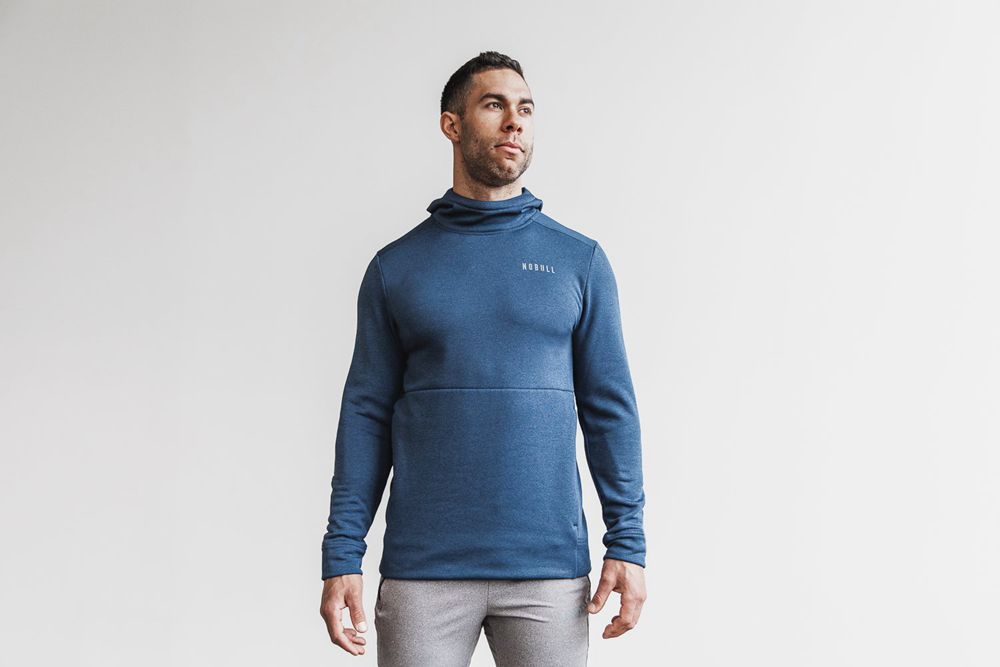 Sweat À Capuche NOBULL Homme Bleu - NOBULL Performance Pullover,France (8795-SIRPU)